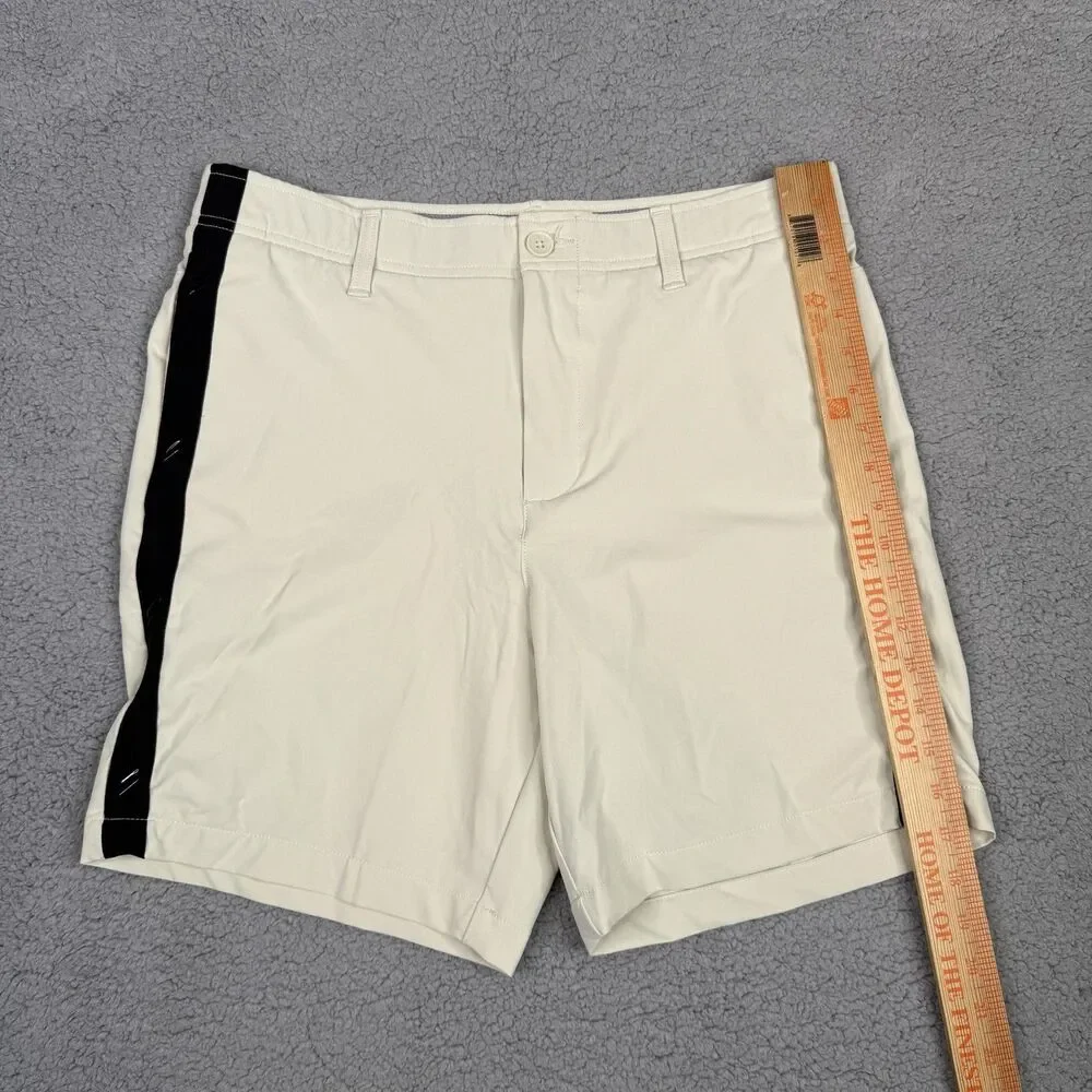 Under Armour Golf Shorts Mens 32 Beige UA Drive Deuces Performance Stretch Grip